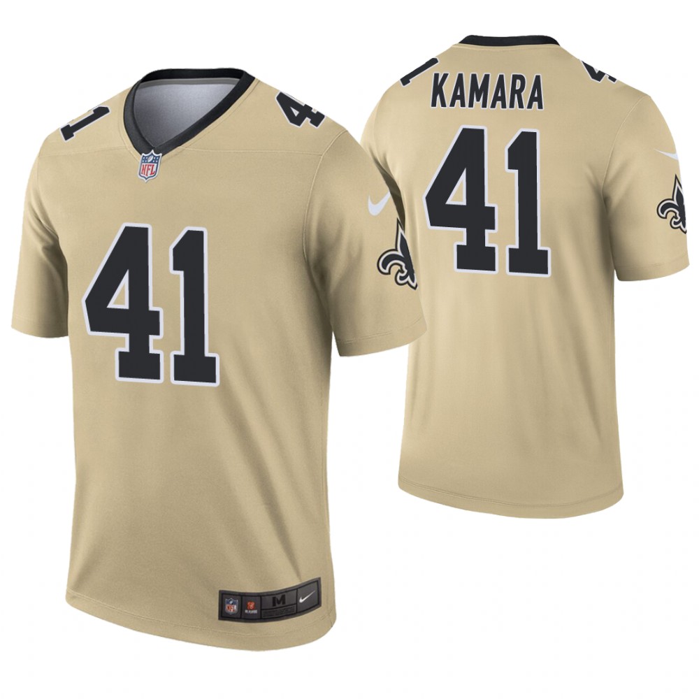 Youth New Orleans Saints 41 Kamara Yellow Nike Vapor Untouchable Limited NFL Jersey